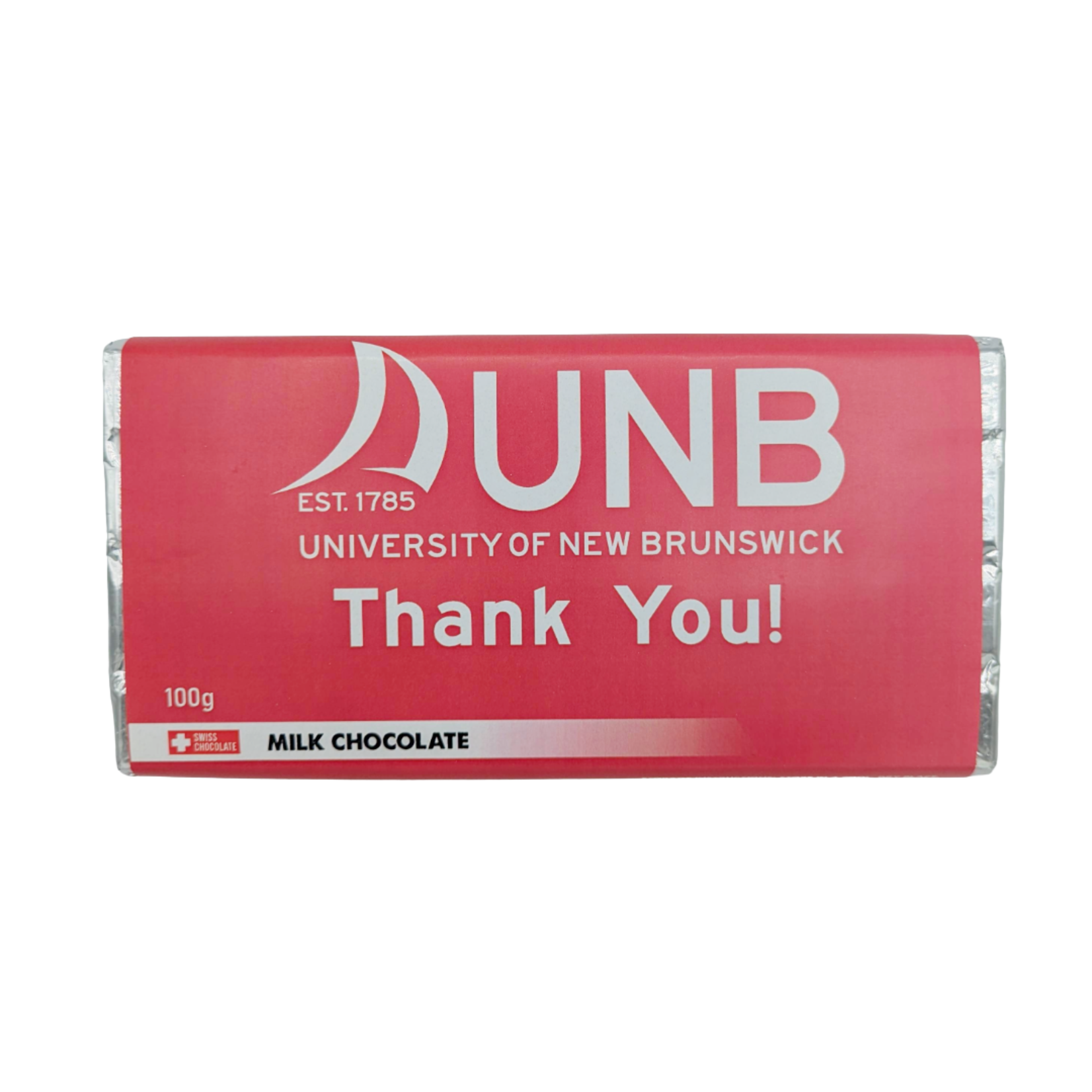 UNB Thank You Chocolate Bars - 100g.