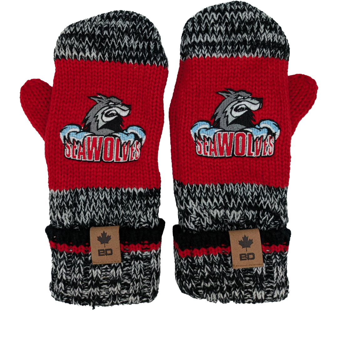 Seawolves Outdoorsman Mittens - UNB Saint John Campus Store