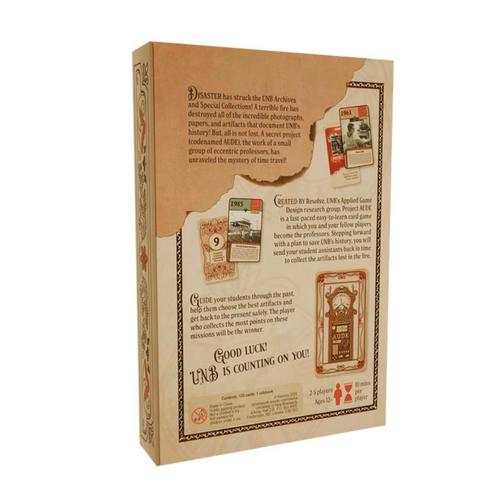 Project AUDE: The UNB History Card Game