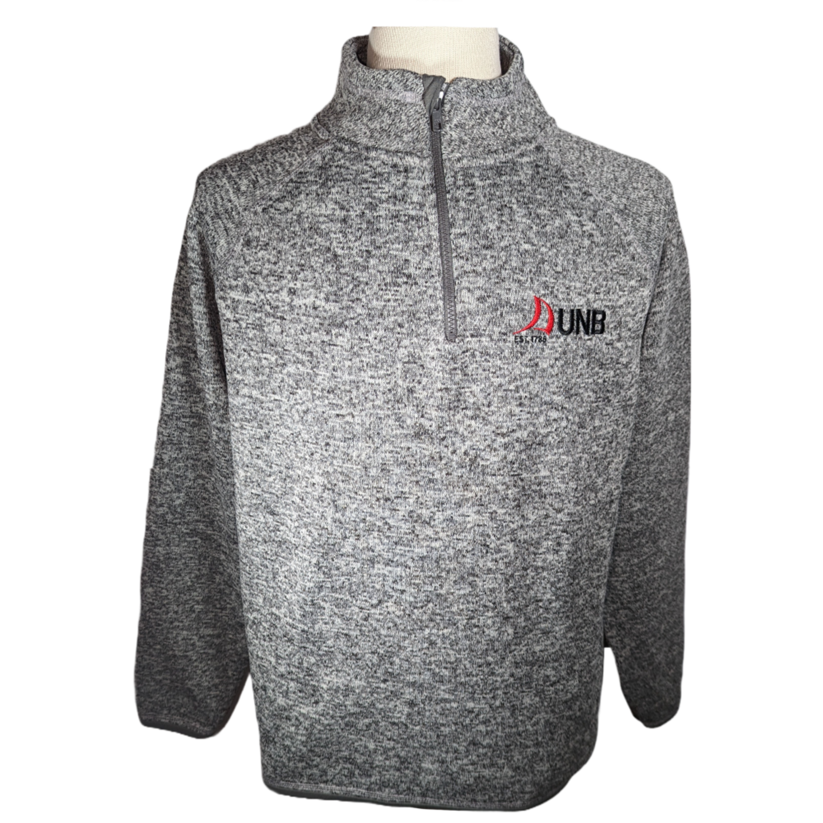 Quarter-Zip Sweater - UNB Logo *Extra Large Only*