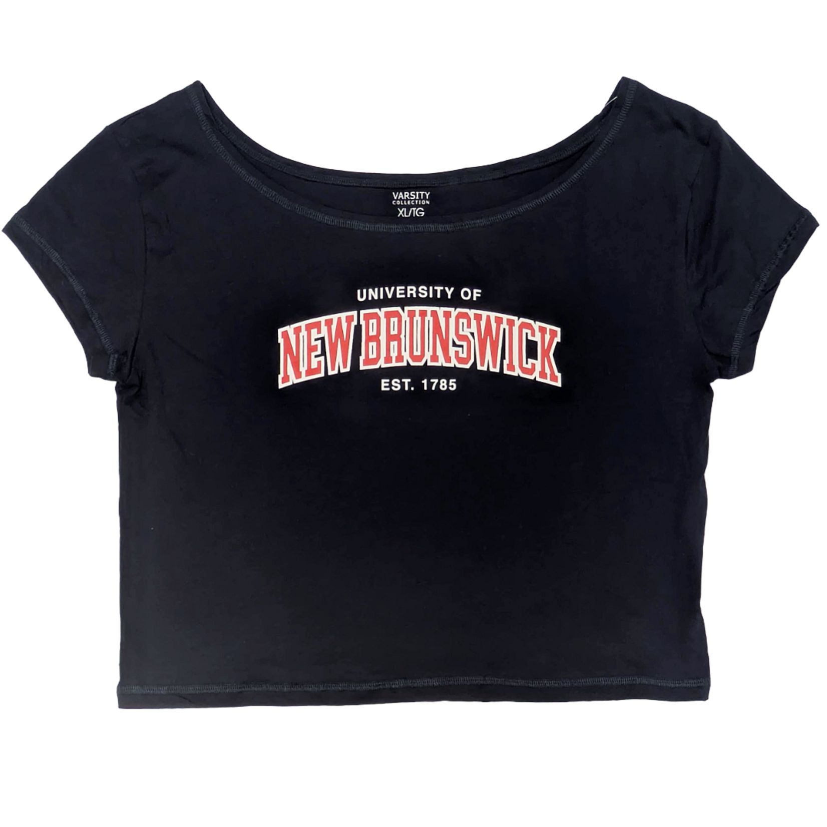 UNB Signature Ladies Cropped Off-The-Shoulder Tee