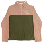 Women's Polar Fleece Top - Green/Pink