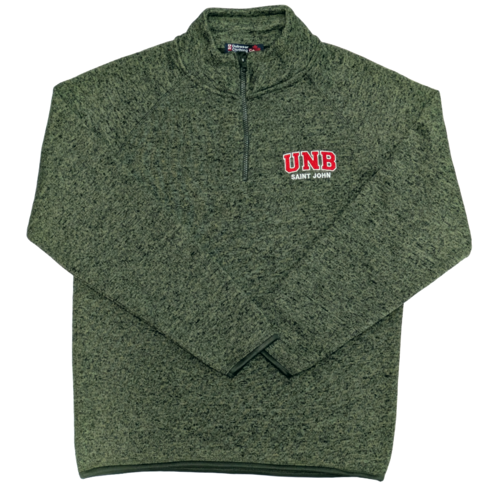 1/4 Zip Heather Fleece Sweater - UNB Saint John