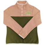 Women's Polar Fleece Top - Green/Pink