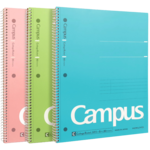 KOKUYO KOKUYO Campus Spiral Notebook College Rule 80 Sheets Pack of 3