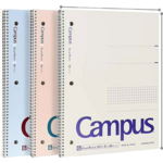 KOKUYO KOKUYO Campus Spiral Notebook Graph Ruled 80 Sheets Pack of 3