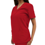 Fubu Women's 5 Pocket V-Neck Scrub Top