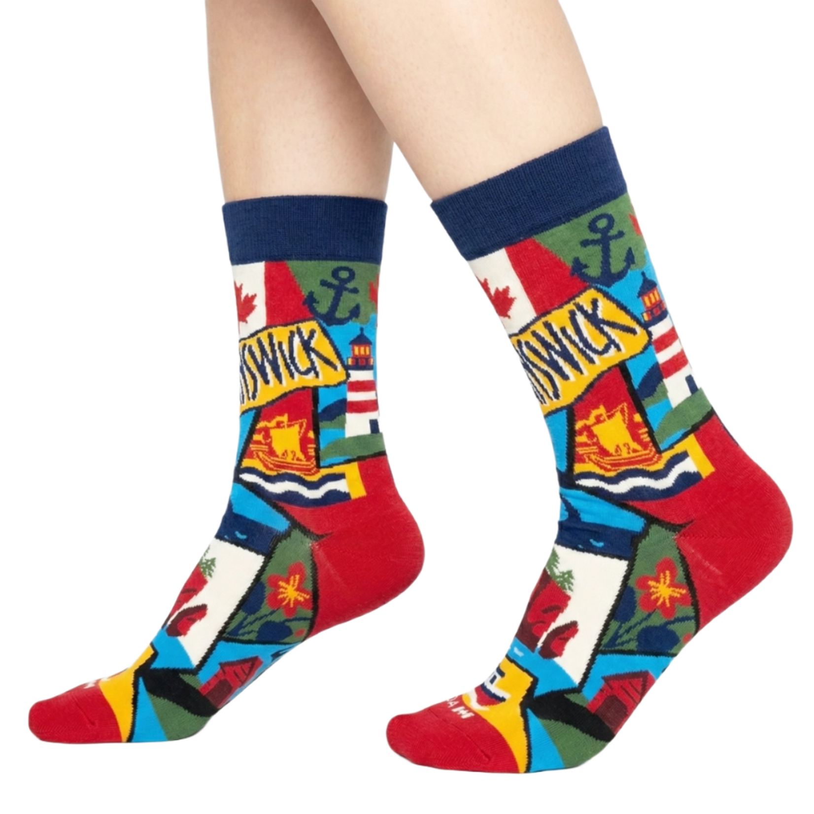 New Brunswick Graphic Crew Socks Unisex
