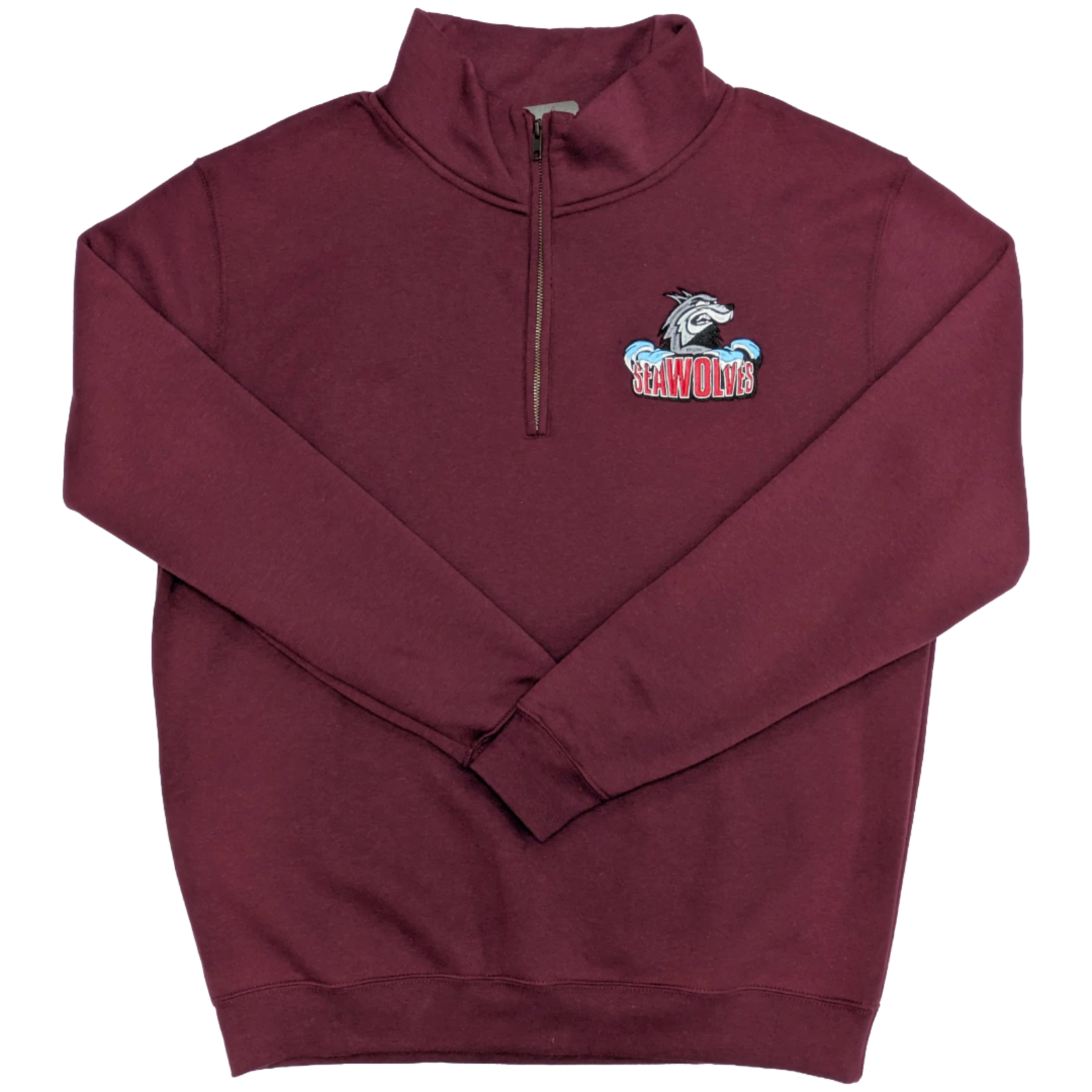 Seawolves Seawolves 1/4 Zip Sweater Maroon 2XL