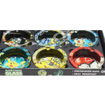 ROUND GLASS GLOW IN THE DARK CHARACTER ASHTRAY