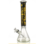 Calvo Super Saiyan hand etched beaker  Dragoon Ball Z