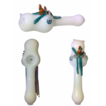 Crush Glass RAINBOW HORN UNICORN PIPE