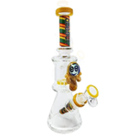 Cheech CHEECH 10" BUTTON SHOWERHEAD PERC BEAKER - YELLOW