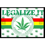 420 Inspired Fly Flags - Rasta Hemp Leaves