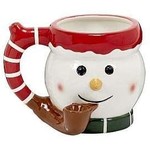 Roast & Toast Ceramic Snowman Coffe Mug Pipe