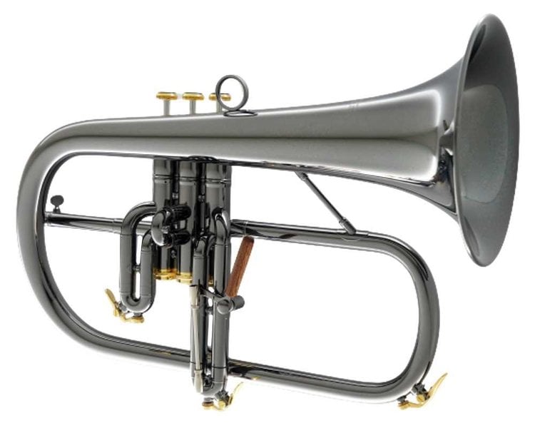 CarolBrass CarolBrass Blackhawk Series Professional Black Gold Flugelhorn CFL-6200-GSS-Bb-BG