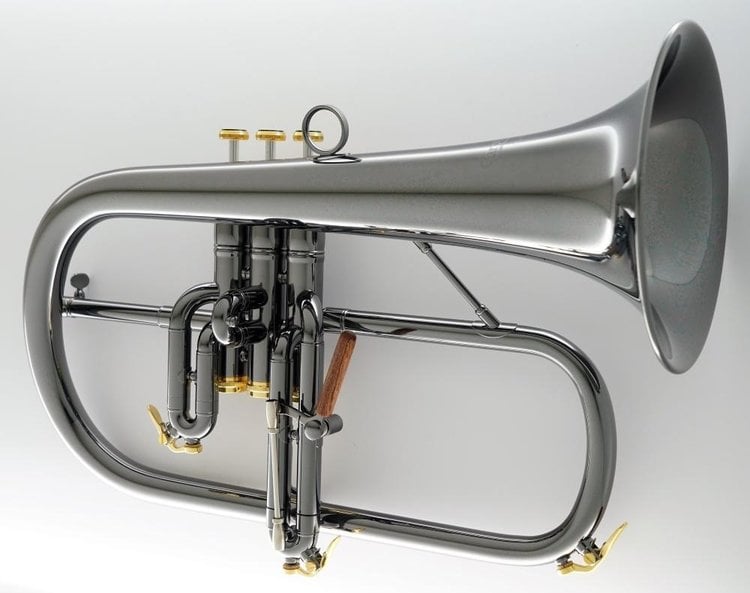 CarolBrass CarolBrass Blackhawk Series Professional Black Gold Flugelhorn CFL-6200-GSS-Bb-BG