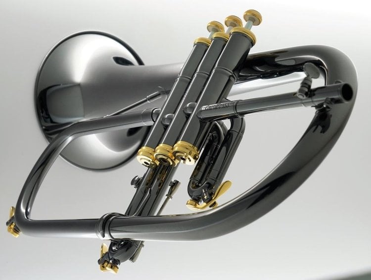 CarolBrass CarolBrass Blackhawk Series Professional Black Gold Flugelhorn CFL-6200-GSS-Bb-BG