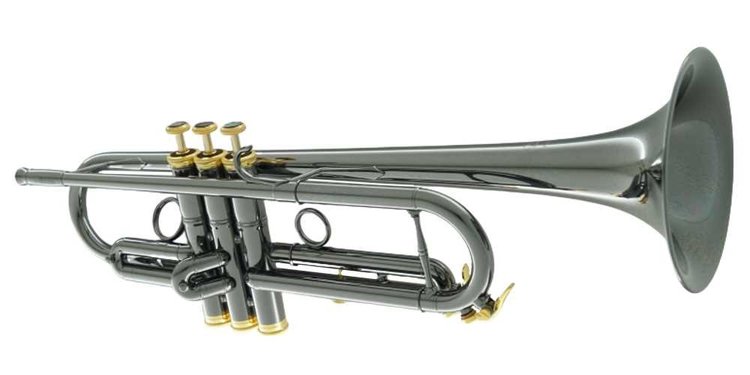 CarolBrass CarolBrass Blackhawk Series Trumpet with Black Gold Finish CTR-5000L-YST-Bb-BG