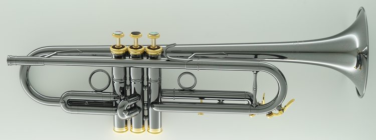 CarolBrass CarolBrass Blackhawk Series Trumpet with Black Gold Finish CTR-5000L-YST-Bb-BG