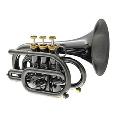 CarolBrass CarolBrass Blackhawk Series Classic Pocket Black Gold Trumpet CPT-3000-GLS-Bb-BG