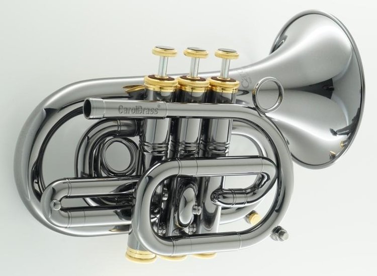 CarolBrass CarolBrass Blackhawk Series Classic Pocket Black Gold Trumpet CPT-3000-GLS-Bb-BG