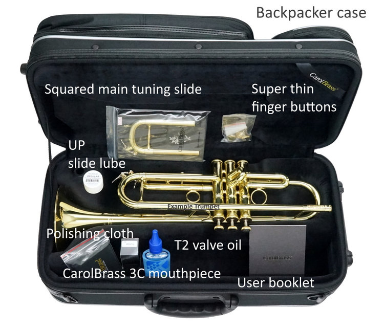 CarolBrass CarolBrass Professional "Thin-Bell" Trumpet with Satin Lacquer Finish Bb