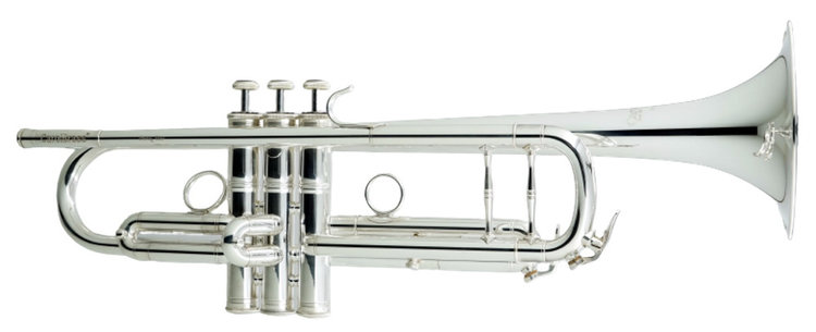 CarolBrass CarolBrass Professional Trumpet with Silver Plated Finish CTR-5060H-GSS-Bb-S