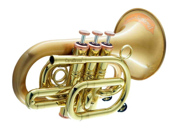 CarolBrass CarolBrass Classic Pocket Trumpet with Red Brass Finish (DT Custom) CPT-3002-RLM(D)-Bb_SLB.AS