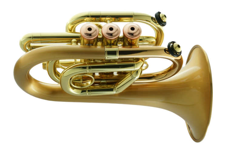 CarolBrass CarolBrass Classic Pocket Trumpet with Red Brass Finish (DT Custom) CPT-3002-RLM(D)-Bb_SLB.AS