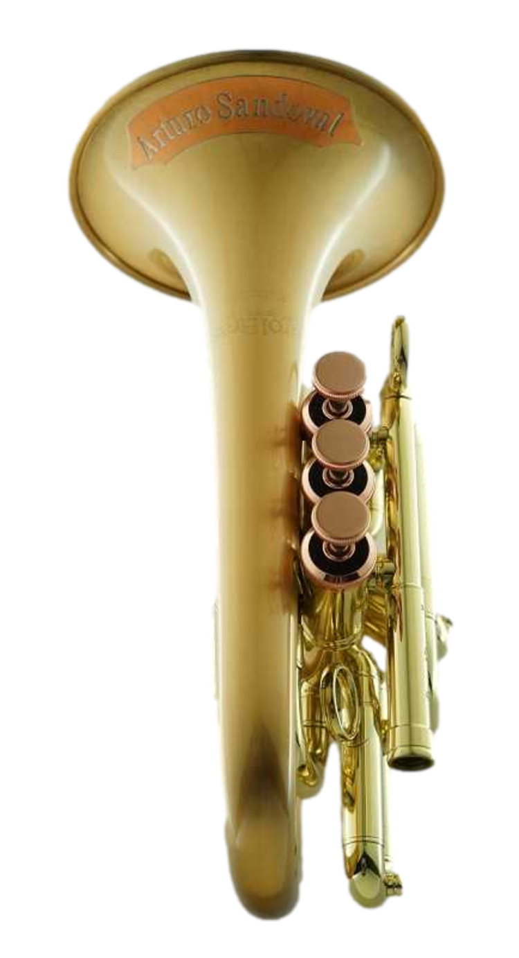 CarolBrass CarolBrass Classic Pocket Trumpet with Red Brass Finish (DT Custom) CPT-3002-RLM(D)-Bb_SLB.AS