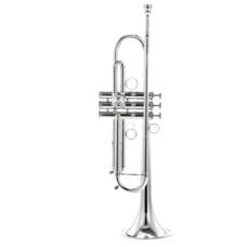 CarolBrass CarolBrass Intermediate Trumpet with Silver Plated Finish  CTR-4000H-YSS-Bb-S