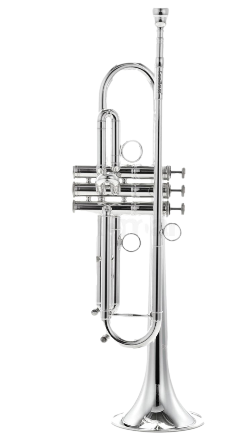 CarolBrass CarolBrass Intermediate Trumpet with Silver Plated Finish  CTR-4000H-YSS-Bb-S