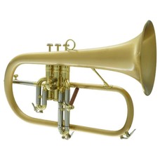 CarolBrass CarolBrass Professional Gold Brass and Satin Lacquer Flugelhorn CFL-6200-GSS-Bb-SLB