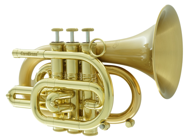 CarolBrass CarolBrass Professional Pocket Trumpet (CPT-3000-GLS-Bb-SLB)