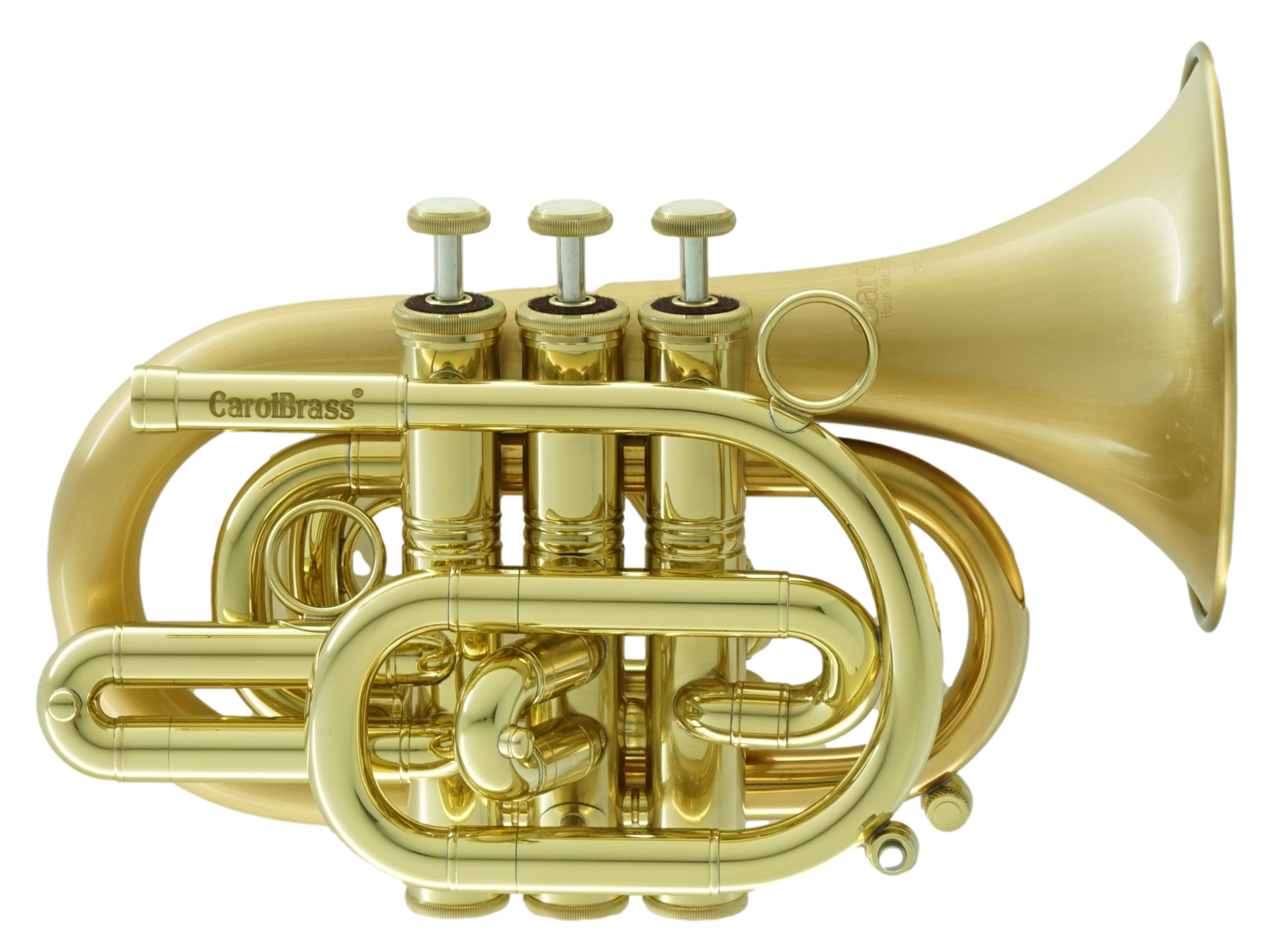 CarolBrass CarolBrass Professional Pocket Trumpet (CPT-3000-GLS-Bb-SLB)