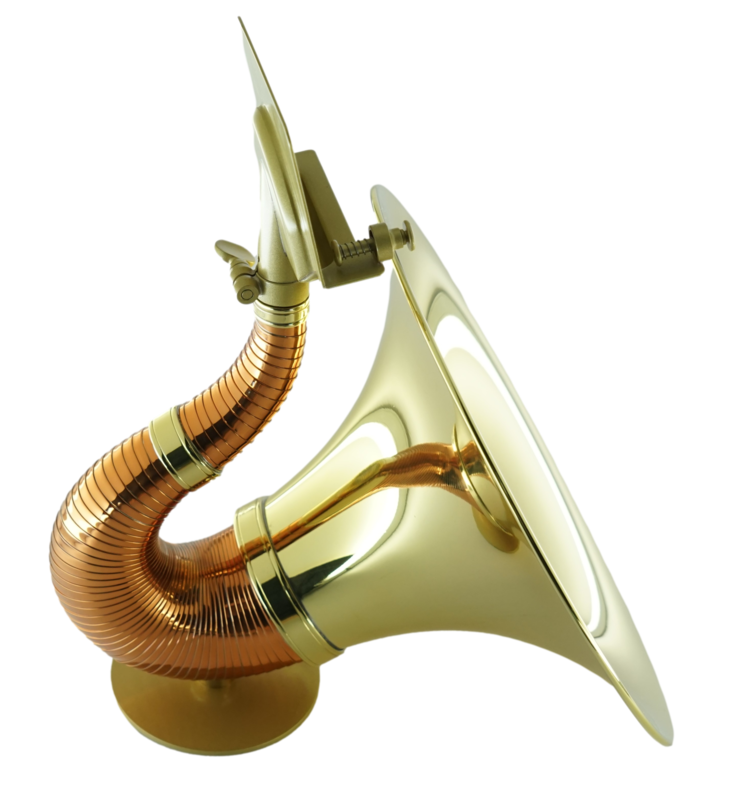 CarolBrass CarolBrass Yellow  / Red Brass Trumpet Desk Speaker