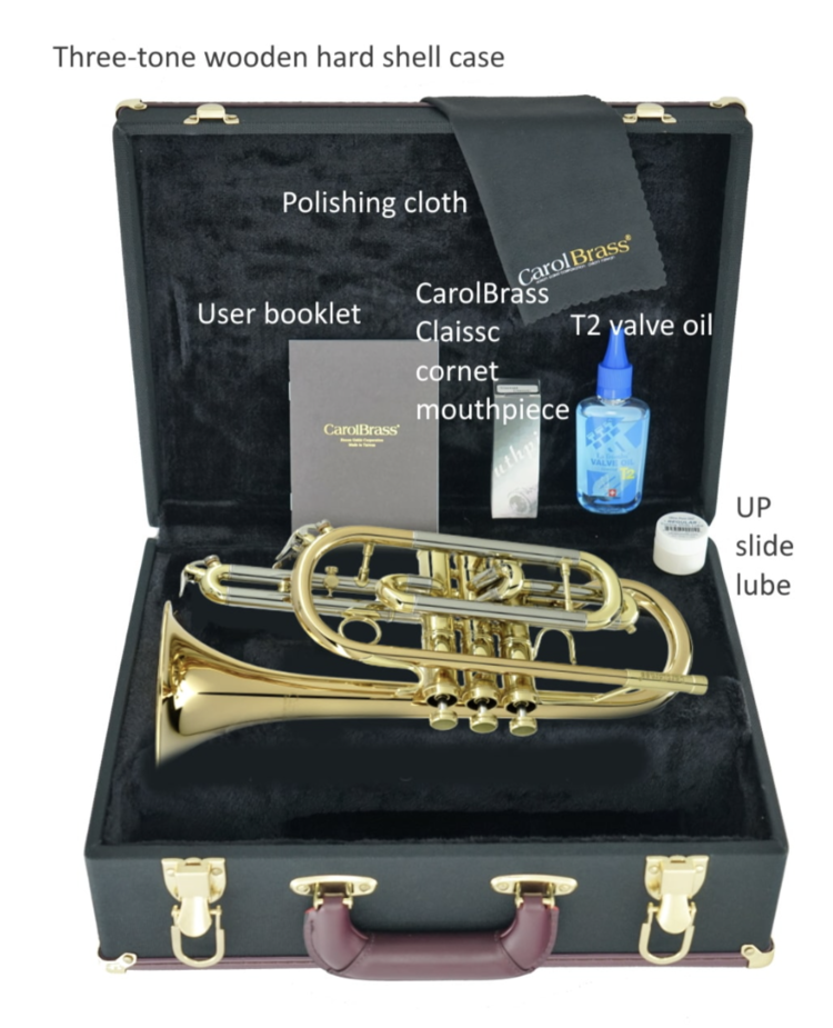 CarolBrass CarolBrass Cornet CCR-6880-GSS-Bb-L
