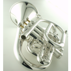 CarolBrass CarolBrass Silver Plated Professional Pocket Trumpet (CPT-3000-GLS(D)-Bb-S)