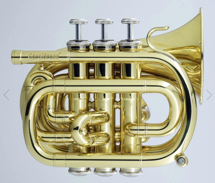 CarolBrass CarolBrass Mini Pocket Trumpet CPT-1000-YSS-Bb-L