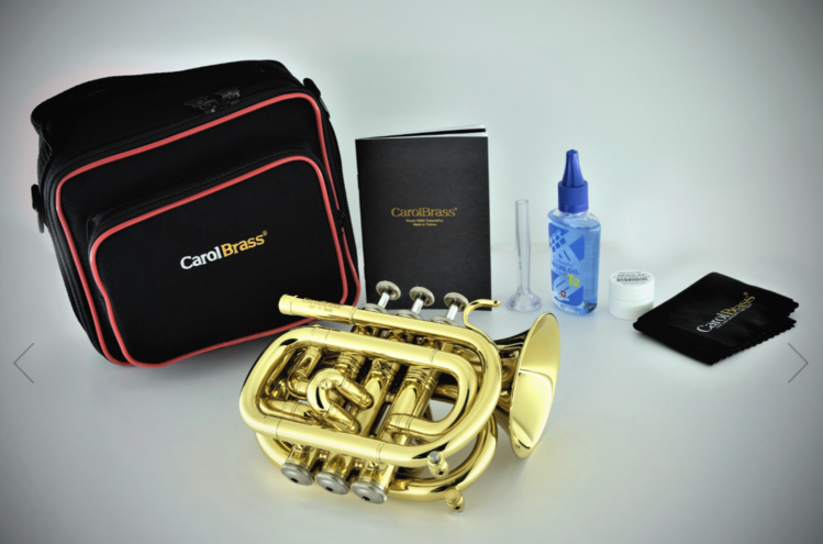 CarolBrass CarolBrass Mini Pocket Trumpet CPT-1000-YSS-Bb-L