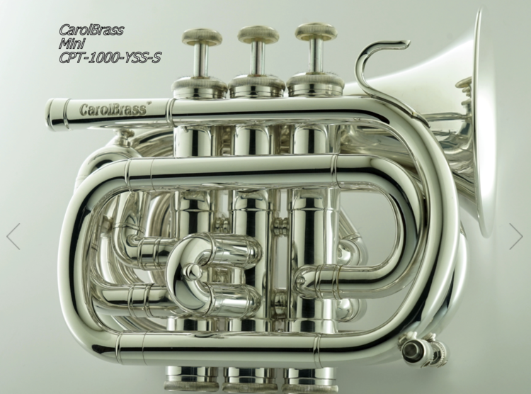 CarolBrass CarolBrass Mini Pocket Trumpet CPT-1000-YSS-Bb-S