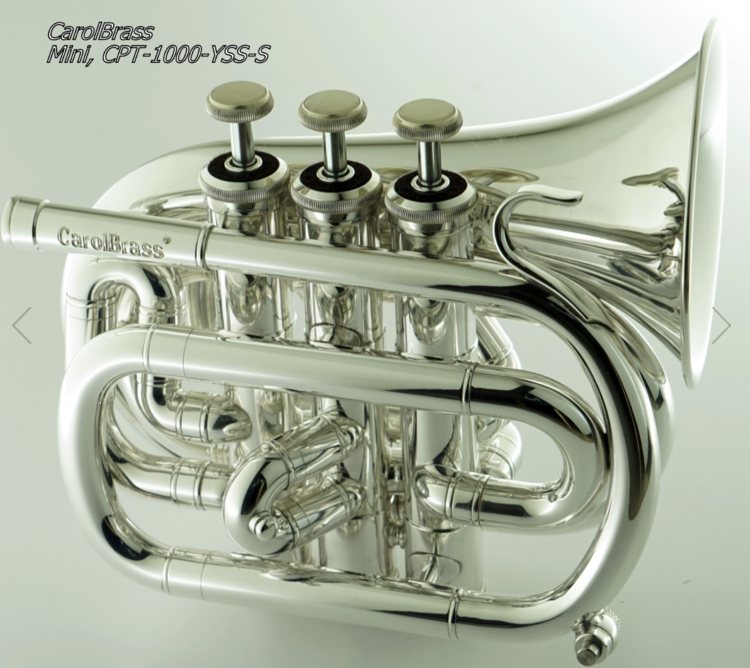 CarolBrass CarolBrass Mini Pocket Trumpet CPT-1000-YSS-Bb-S