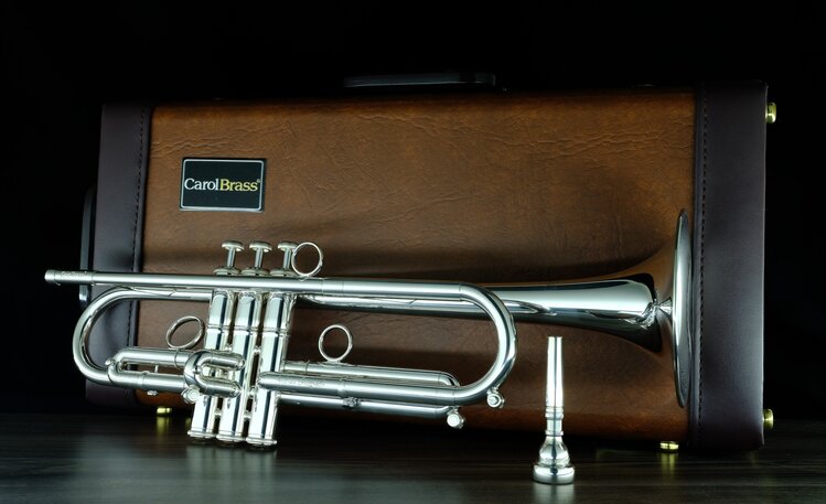 CarolBrass CarolBrass Trumpet Andrea Giuffredi "Commercial" Model - Silver Finish