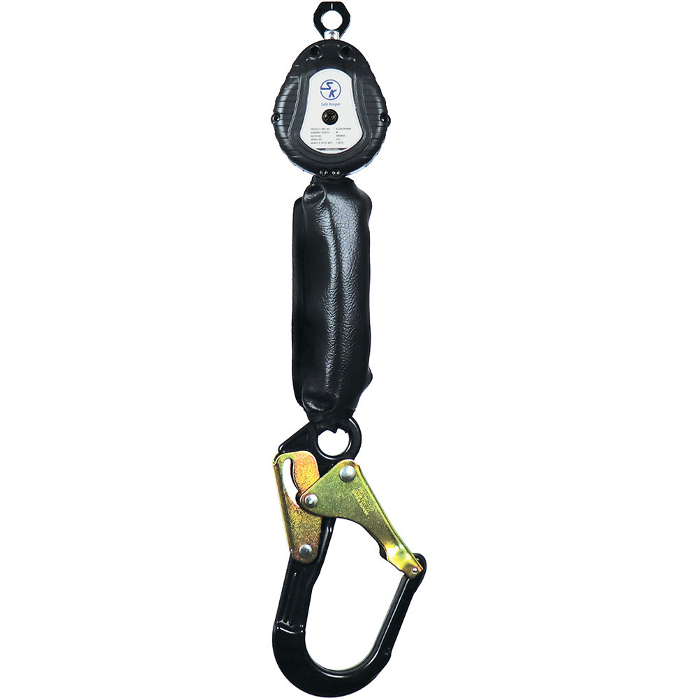 Safe Keeper Joey Lightweight™ 6ft Webbed Self-Retracting Lifeline with Rebar Hook