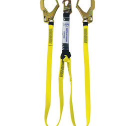 Safe Keeper Dingo Core™ 6ft Dual-Leg External Shock-Absorbing Lanyard with Rebar Hooks