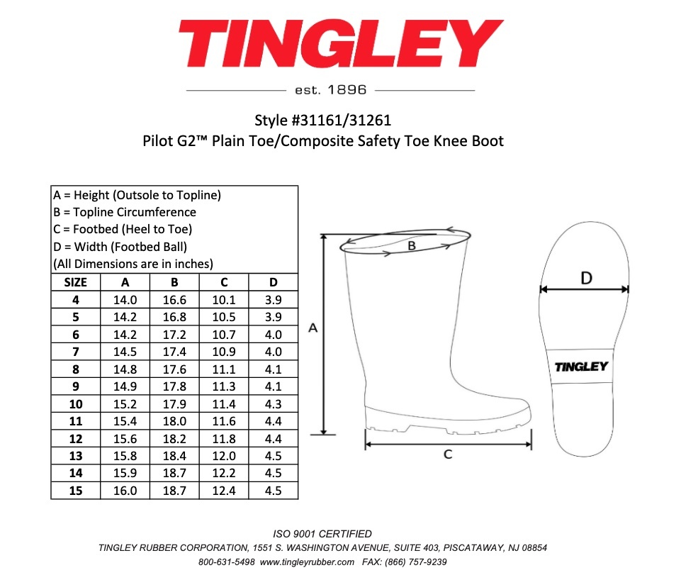 Tingley Pilot G2™ Safety Toe Knee Boot