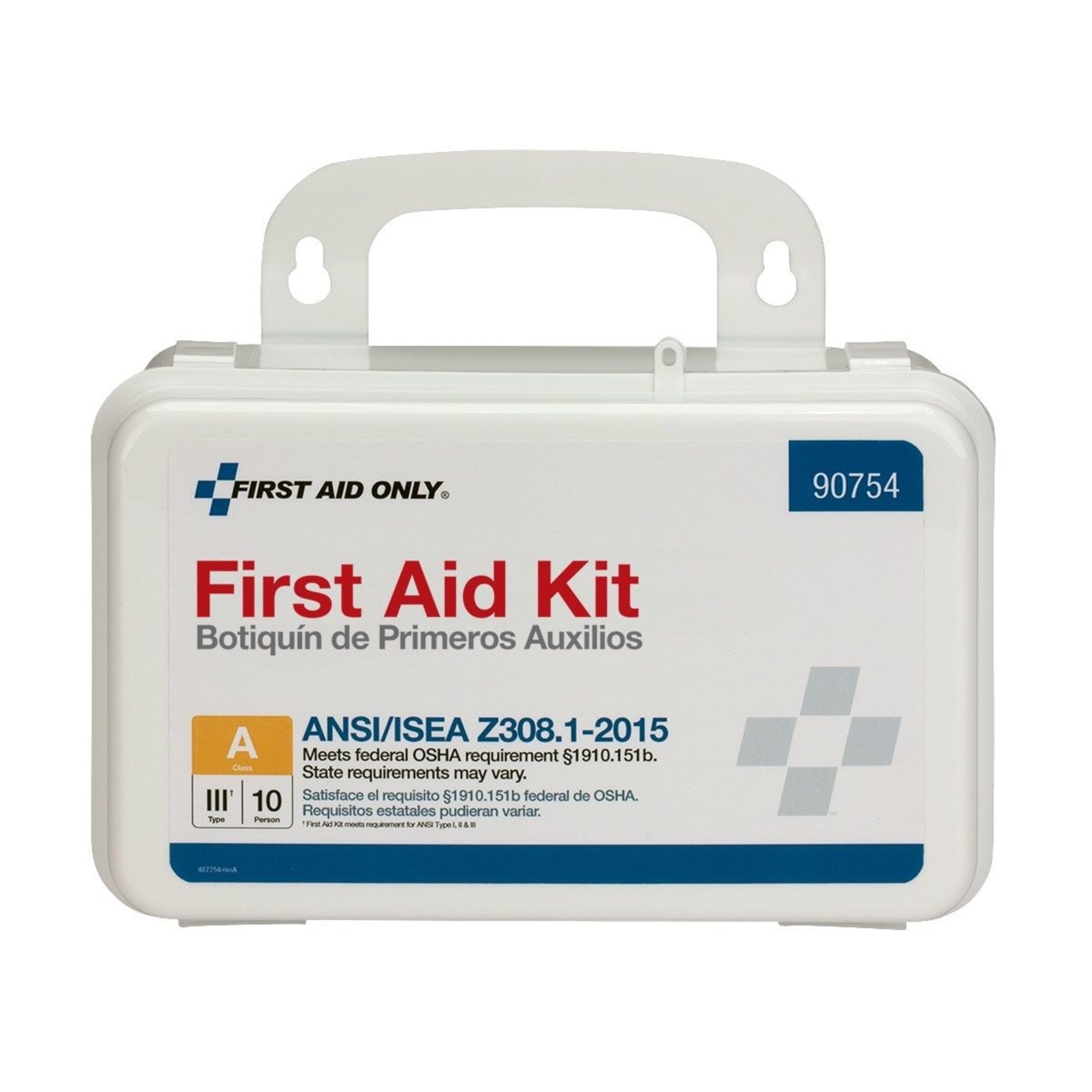 First Aid Only 10 Person Bulk Plastic First Aid Kit, ANSI Compliant
