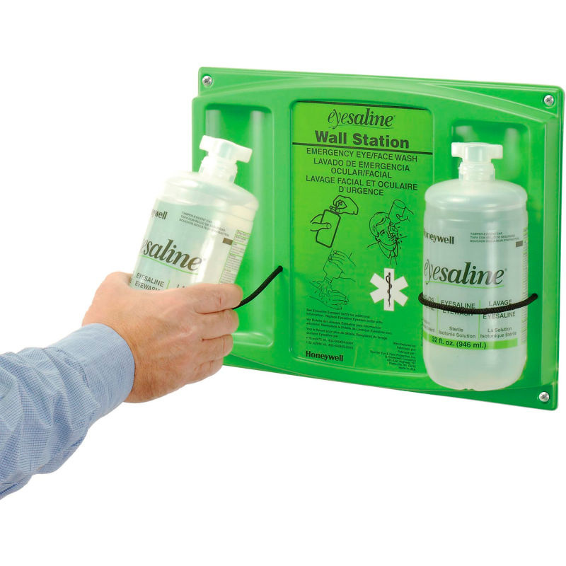 Eye Saline Wall Station Double 32 Oz