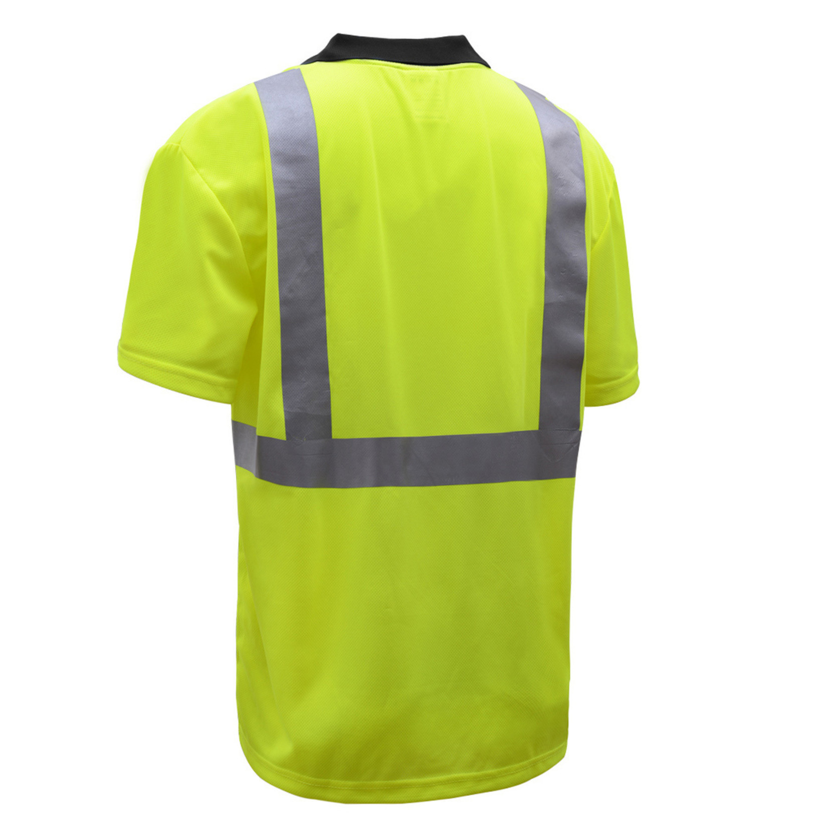 GSS Safety Standard Class 2 Moisture Wicking Polo Shirt Lime